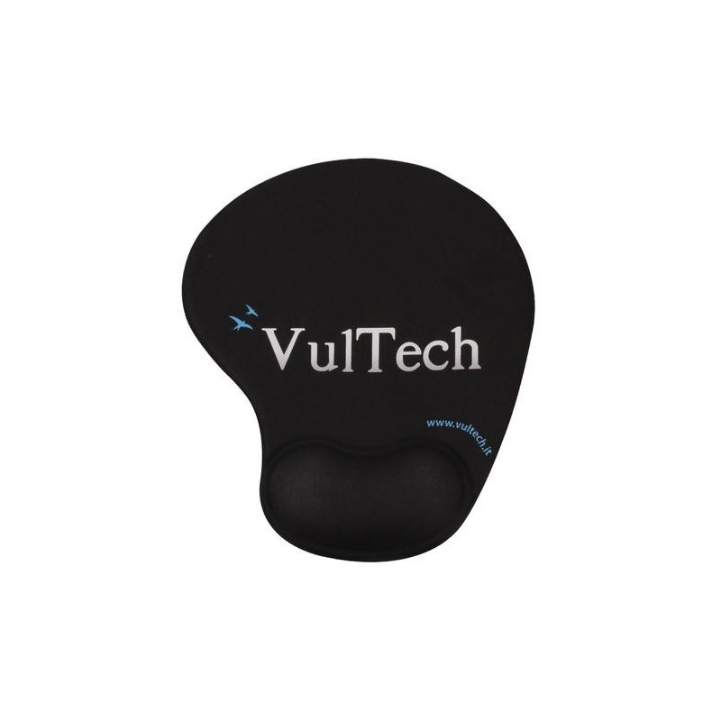 VULTECH MOUSEPAD TAPPETINO PER MOUSE ERGONOMICO MP-02N NERO CON GEL