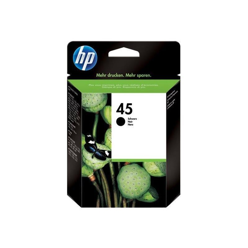 HP originale 45 cartuccia di grande stampante nera 930 pagine 42 ml