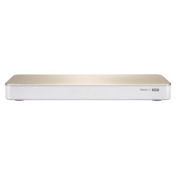 QNAP HS-453DX NAS Tower Collegamento ethernet LAN Oro Bianco J4105