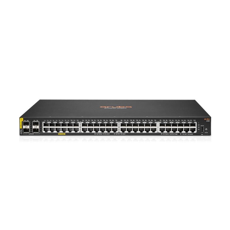 SWITCH HPE JL675A ARUBA 6100 48 PORTE 10/100/1000 POE+ 370W + 4X 1G