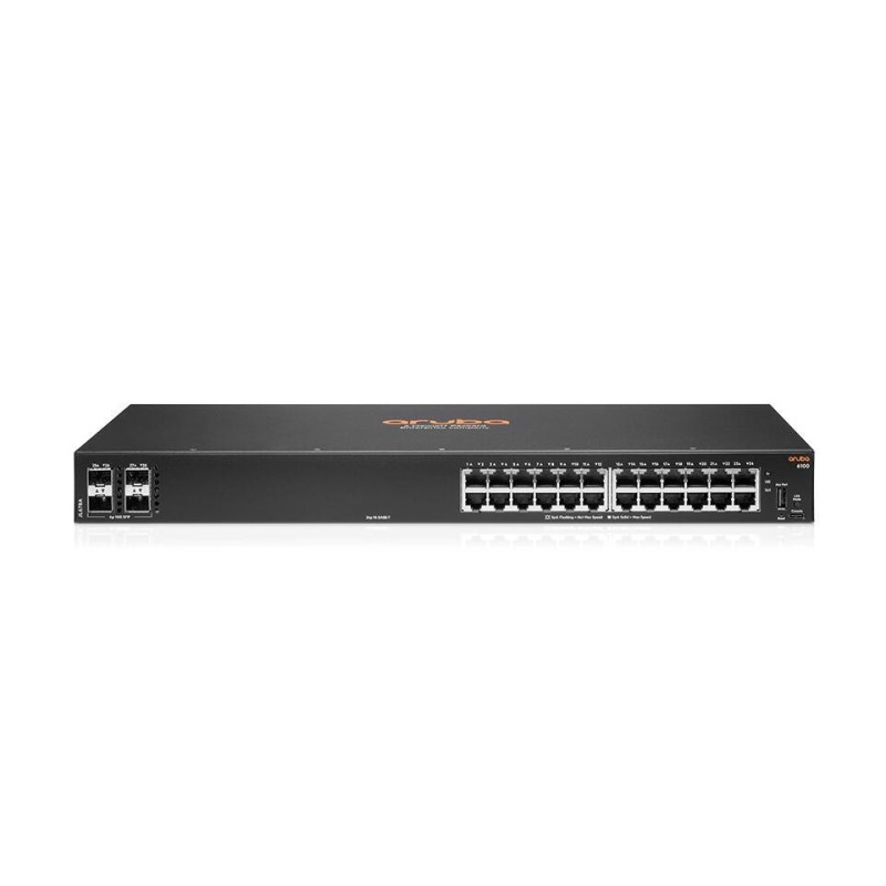 HPE Aruba CX 6100 24G 4SFP+ Switch L3 gestito+ 4x1/10 Gigabit SFP+ Fl