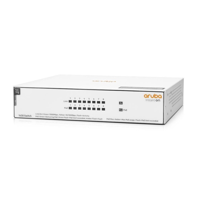 HPE Aruba Istant su 1430 8G Class4 Poe 64W Lüterlos Switch Gigabit U