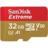 Sandisk Extreme R100/W60 MicroSDHC 32GB UHS-I U3 A1 Classe 10