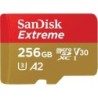 Sandisk Extremeâ®-256GB flash Memory Card MicroSDXC con adattatore