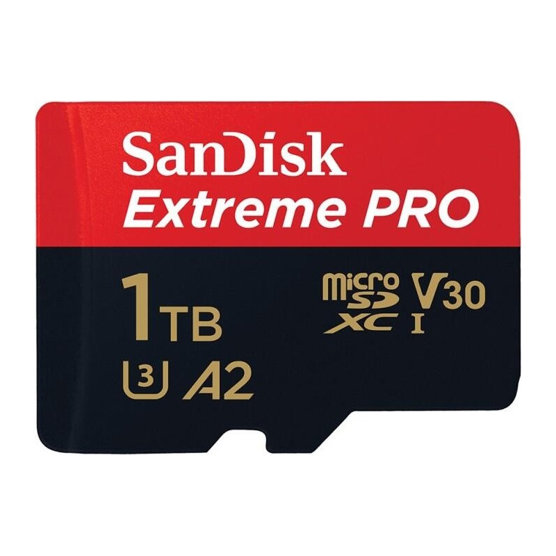 Sandisk Extremeâ® Pro 1TB flash Memory Card MicroSDXC con adattato