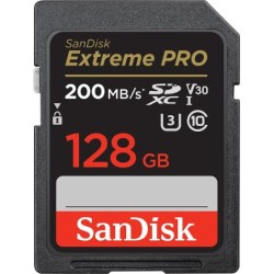 128GB SANDISK EXTREME PRO SDXC 200MB/S