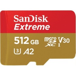 SanDisk Extreme 512 GB MicroSDHC UHS-I Classe 10 SanDisk Extreme - F