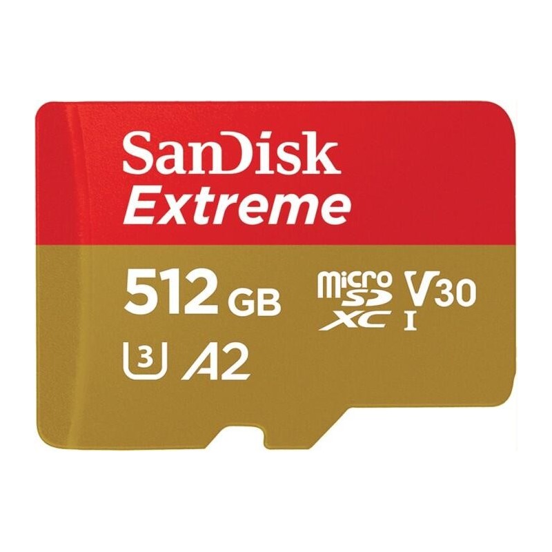 SanDisk Extreme 512 GB MicroSDHC UHS-I Classe 10 SanDisk Extreme - F