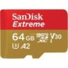 SanDisk Extreme 64 GB MicroSDXC UHS-I Classe 10 SanDisk Extreme - Fl