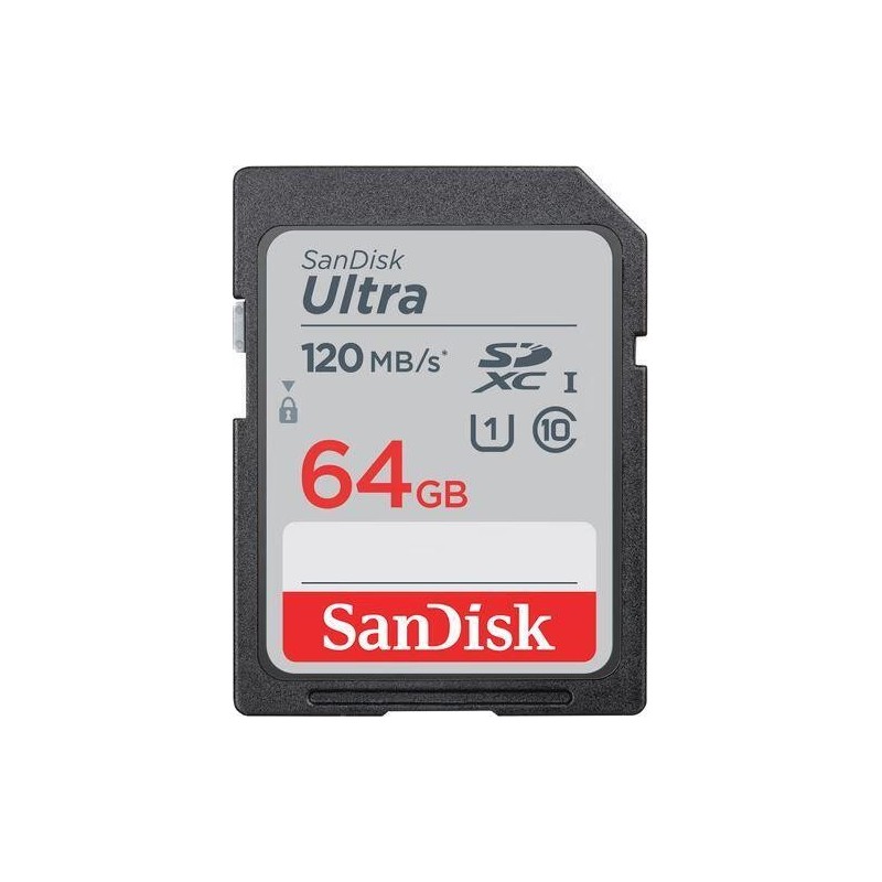 SanDisk Ultra - Flash memory card - 64 GB - Class 10 - SDHC UHS-I