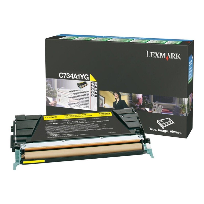 LEXMARK PB CARTRIDGE YELLOW C73X X7