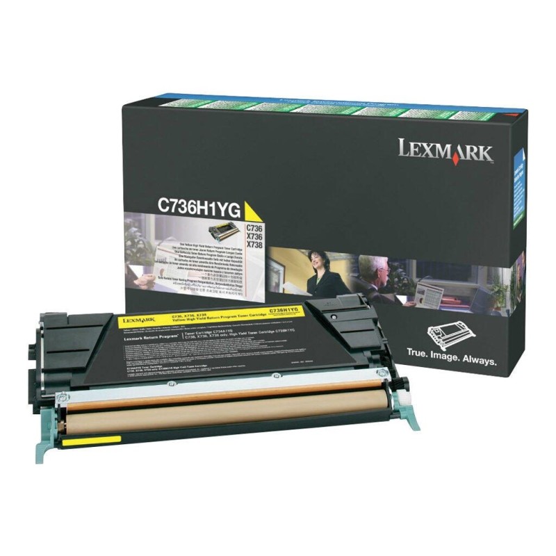 LEXMARK PB CARTRIDGE YELLOW C736