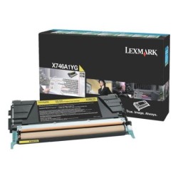 Toner originale Lexmark giallo 7000 pagine X746A1YG per X746de X7