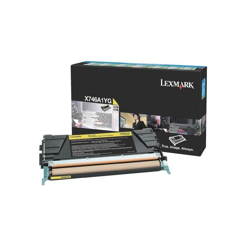 Toner originale Lexmark giallo 7000 pagine X746A1YG per X746de X7