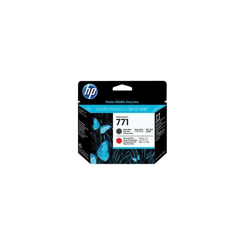 HP 771 PRINTHEAD MATTE BLACK + RED