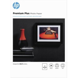 HP Confezione da 20 fogli carta fotografica Premium Plus semi-lucida