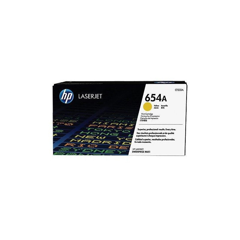 HP 654A YELLOW TONER