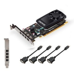 PNY Quadro P1000 DVI V2 4GB GDDR6 4x Mini DP - VCQP1000DVIV2 -PB - Re