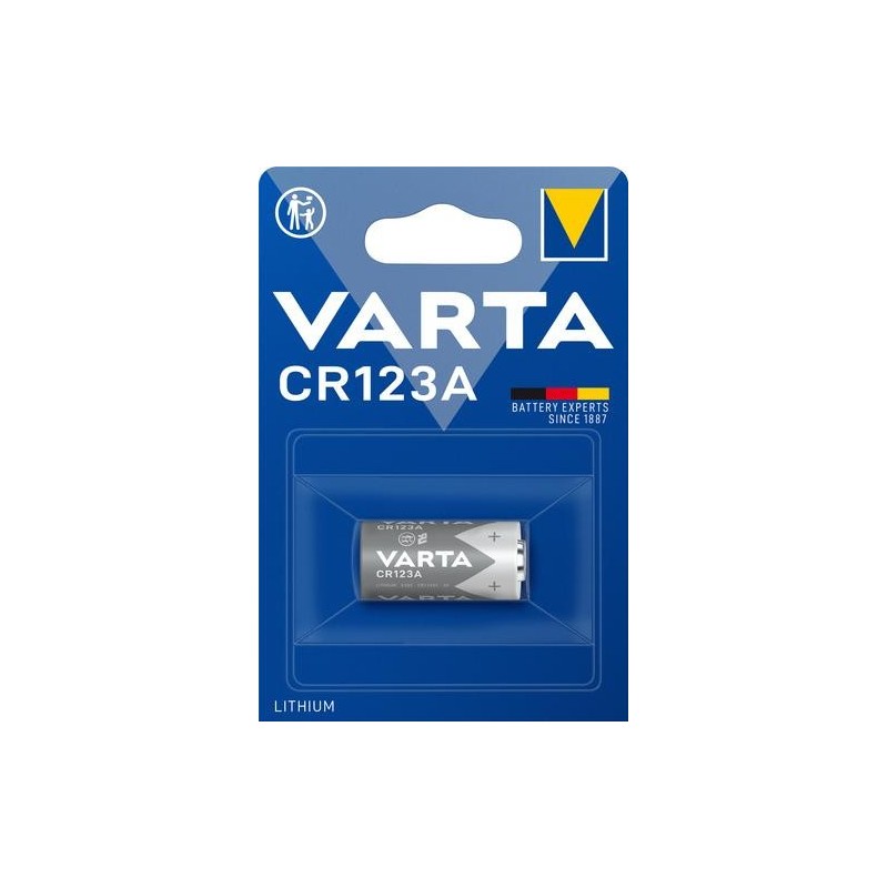 Varta LITHIUM Cylindrical CR123A Blister 1