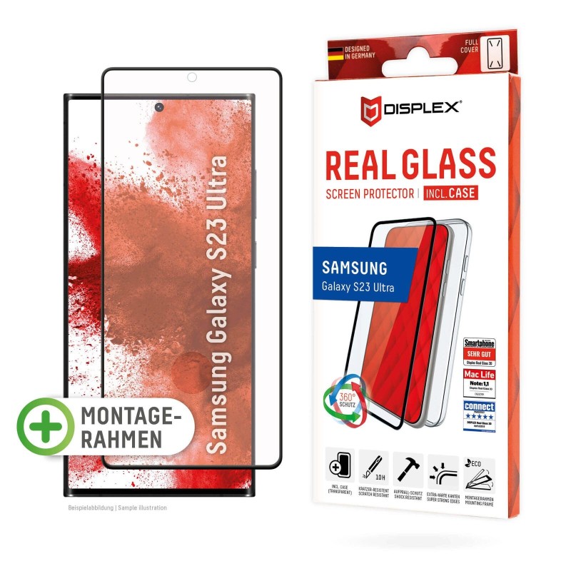 DISPLEX REAL GLASS + CASE - SAMSUNG GALAXY S23 ULTRA