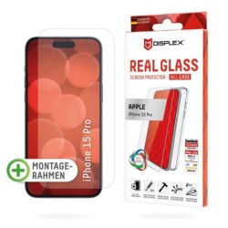 DISPLEX REAL GLASS + CASE IPHON - IPHONE 15 PRO