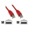 Cavo di rete in linea 050 m di rosso RJ-45 Cat5 E UTP