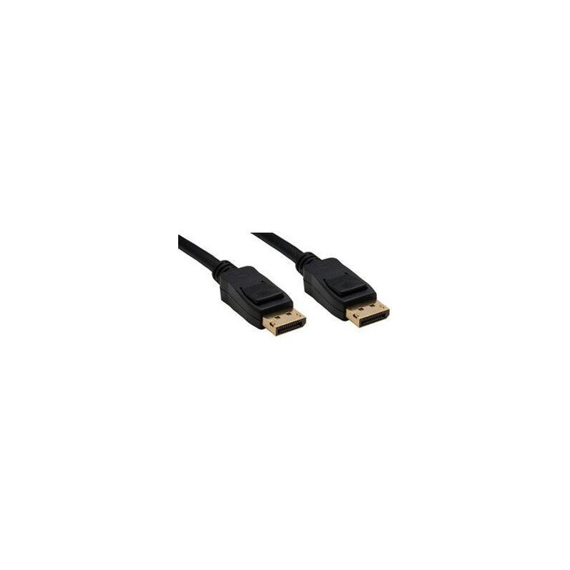 Displayport in linea Kabel 10 m contatti dorati nero