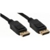 Displayport in linea Kabel 20 m contatti dorati nero