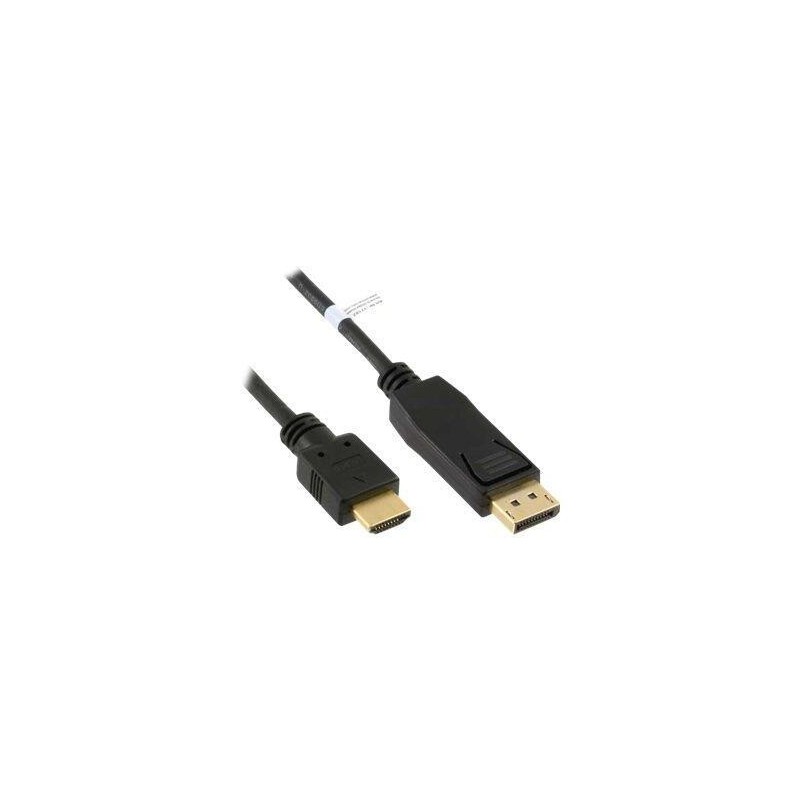 Inline - cavo HDMI - DisplayPort M a HDMI M - 5 m - Black