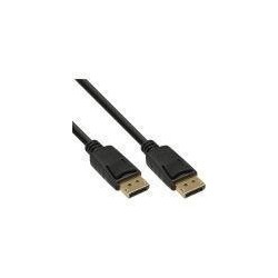 Cavo DisplayPort in linea 05 m contatti dorati nero