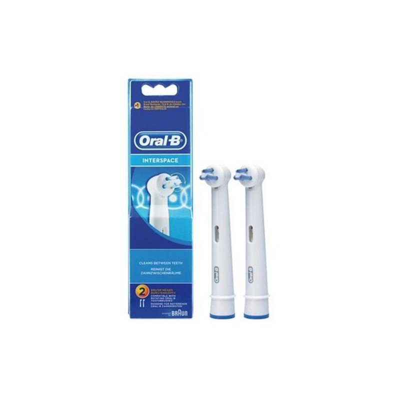 Braun 853893 testina per spazzolino 2 pz Blu Bianco