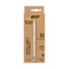 BIC Cristal Re'New Penna Ricaricabile Blu a Sfera Fusto in Metallo