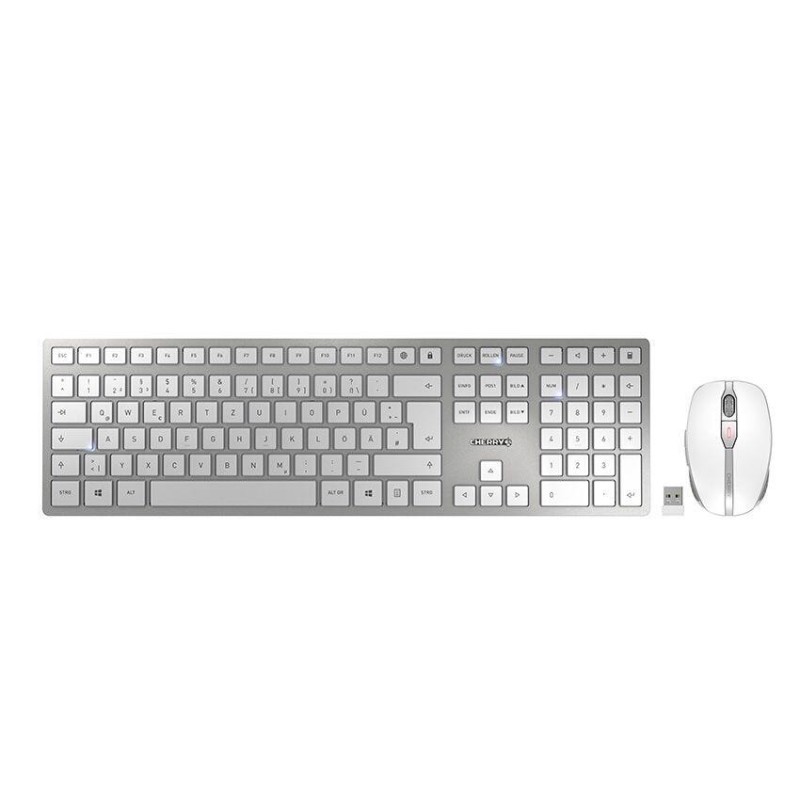 CHERRY DW 9100 SLIM Wireless Desktop-Set (Tastatur und Maus, kabellos