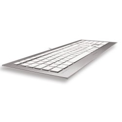 CHERRY STRAIT 30 tastiera USB QWERTY Nordic Argento Bianco