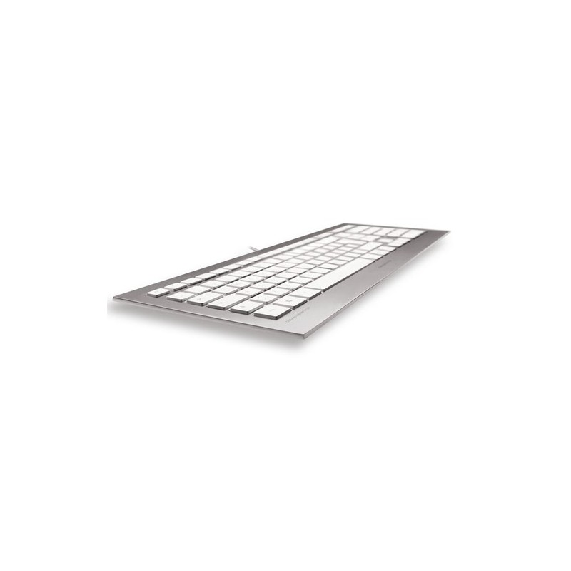 CHERRY STRAIT 30 tastiera USB QWERTY Nordic Argento Bianco