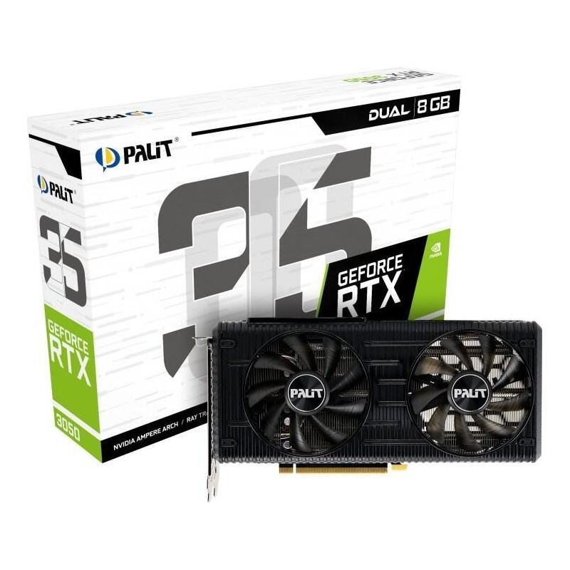 Palit GeForce RTX 3050 Dual scheda grafica 8 GB NE63050019P1-190AD