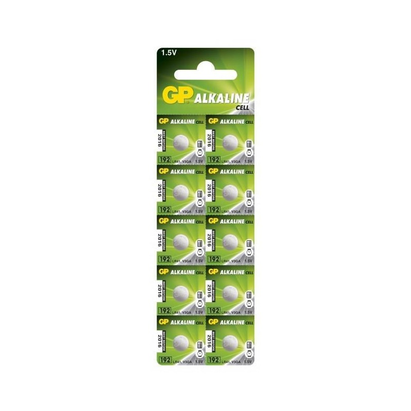 GP ALKALINE BUTTON CELL LR41