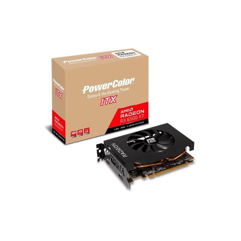 PowerColor AMD RADEON RX 6500 XT ITX scheda grafica 4 GB AXRX 6500