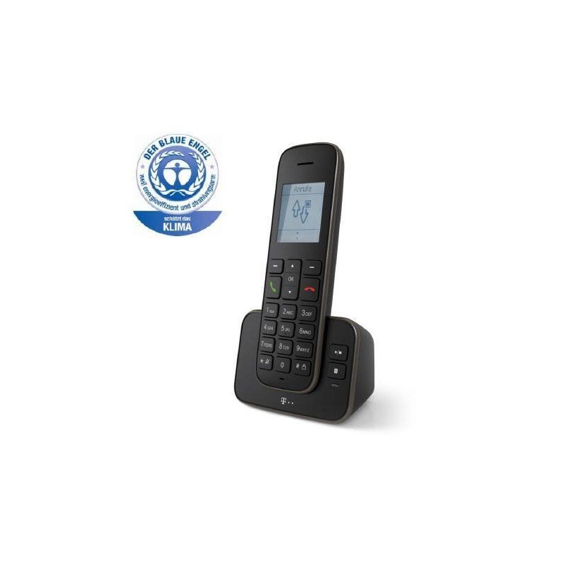 Telekom Sinus A207 Black telefono cordless con segreteria telefonica