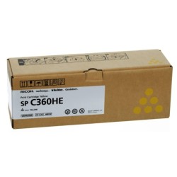 TONER CARTRIDGE RICOH YELLOW 408187 SP-C360HE 5k