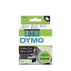 DYMO D1 - Standard Etichette - Nero su verde - 9mm x 7m DYMO D1 Tape