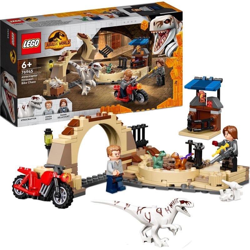 LEGOâ® Jurassic Worldâ ¢ atrociraptor caccia alla motocicletta 7