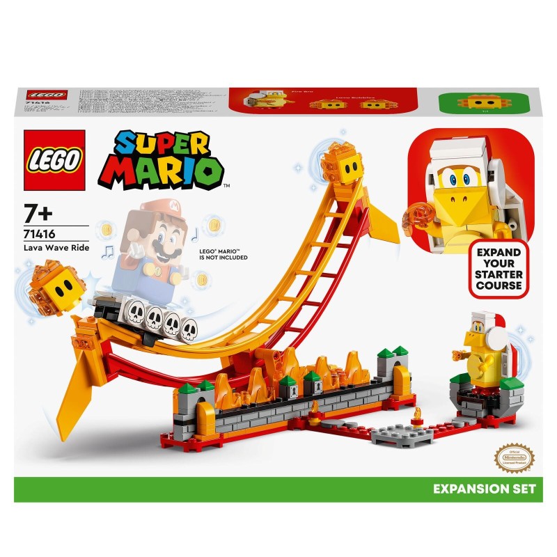 LEGOÂ® Super Mario Lavawelle-FahrgeschÃ¤ft - Erweiterungsset 71416