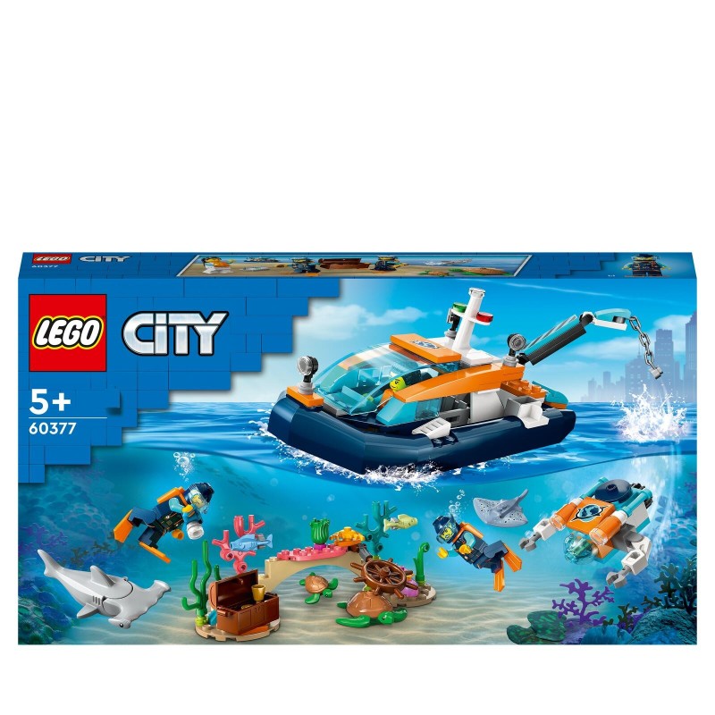 Barca da esploratore della Marina LEGO® City 60377