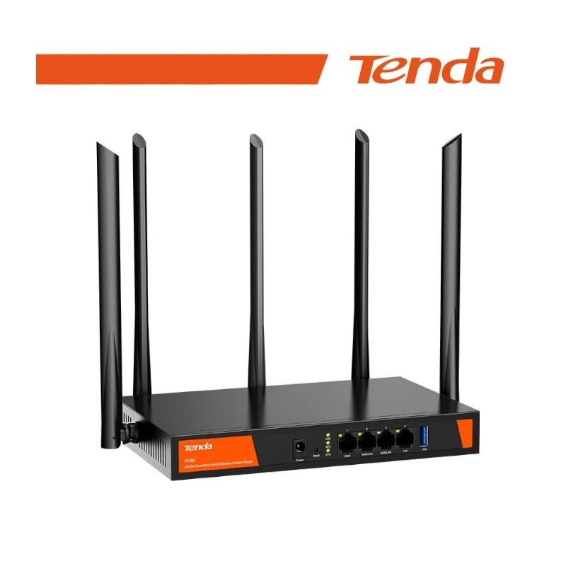 TENDA ROUTER AX3000 DUAL BAND WIFI-6 WIRELESS HOTSPOT ROUTER