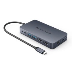 Hyper Drive Dual HDMI 10-in-1T Blu notte