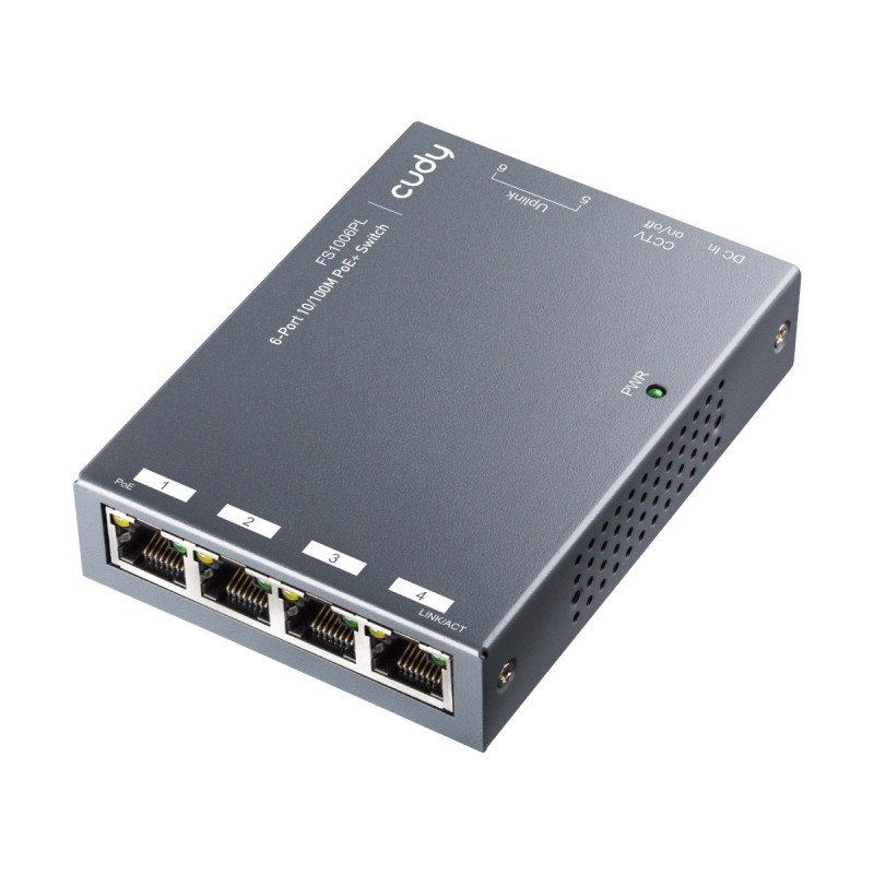 Cudy FS1006PL network switch Fast Ethernet (10/100) Power over Ethern