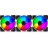 Design frattale Prisma AL-14 PWM 3-Pack-140 mm Gehäuselüter RGB