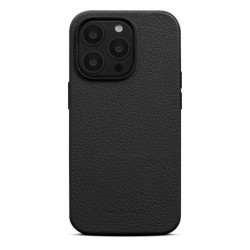 Custodia in pelle Woolnut per iPhone 14 Pro nera