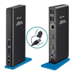 i-tec U3DUALHDMIDOCKUK replicatore di porte e docking station per not